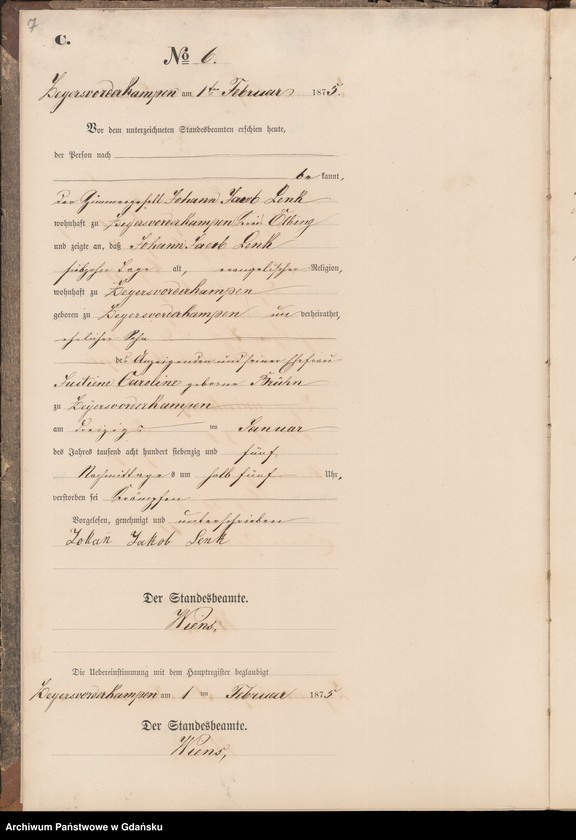 Obraz 9 z jednostki "Księga zgonów"