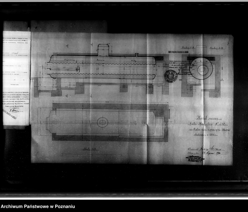 Obraz 12 z jednostki "Gorzelnia J. Świniarskiej Dominium Obra powiat wolsztyński nr woj. kotła 5302"