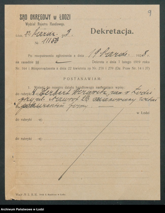 Obraz 11 z jednostki "August Bergwitz- biuro agenturowe"