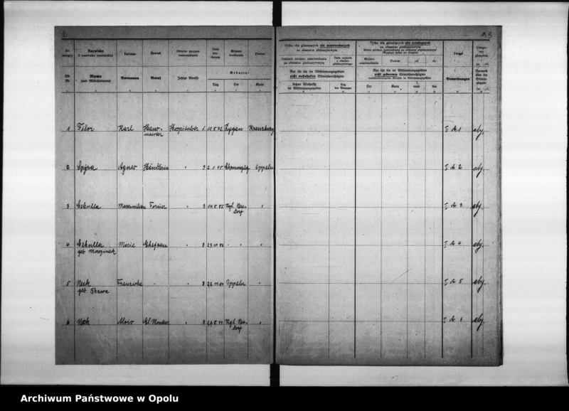 Obraz 6 z jednostki "33. Wahlbezirk Wahllokal: Schule II Nikolaistr[asse] 32"