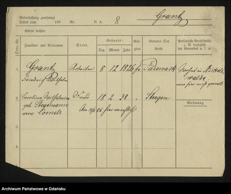 image.from.unit.number "Karty meldunkowe: Grant - Gratzki"