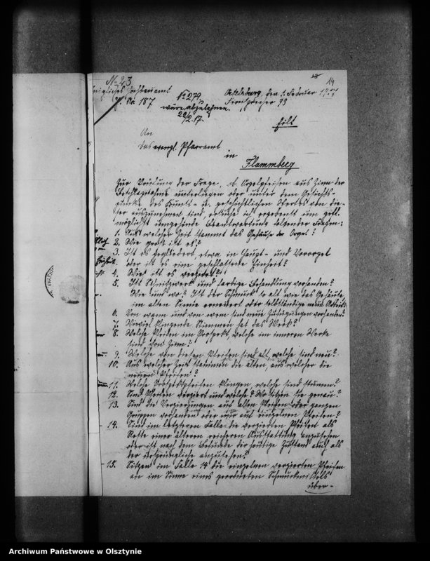 image.from.unit.number "Flammberg / Opalenietz /, evangelische Kirche"