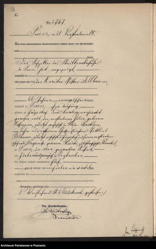 Obraz 20 z jednostki "Księga miejscowa zgonów tom VI"