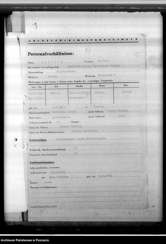 Obraz 9 z jednostki "Wilhelm, Günther - burmistrz we Wrześni"