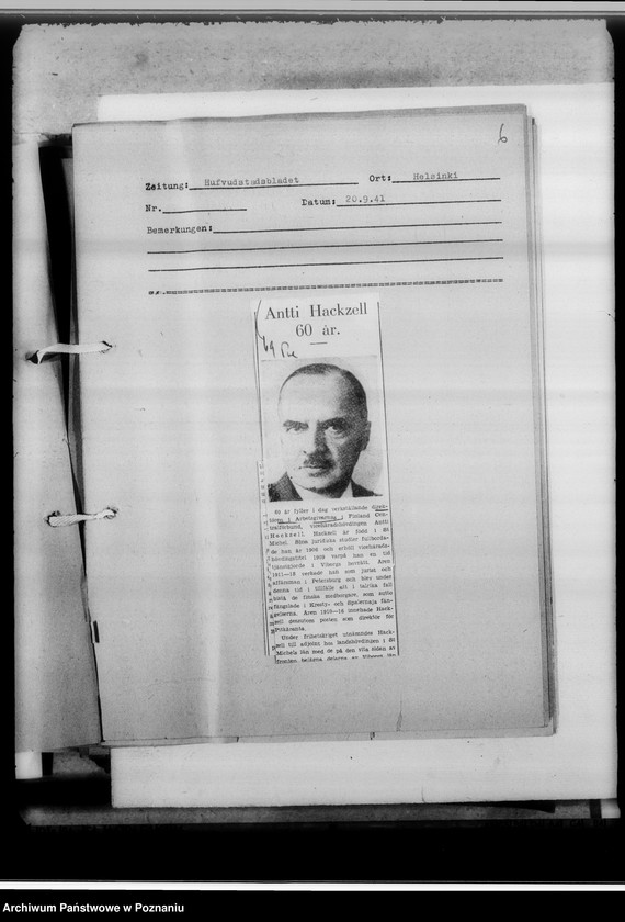 Obraz 10 z jednostki "[Wycinki z prasy przedstawiające biografie wybitnych osobistości ze świata politycznego i wojskowego z krajów europejskich i pozaeuropejskich]"