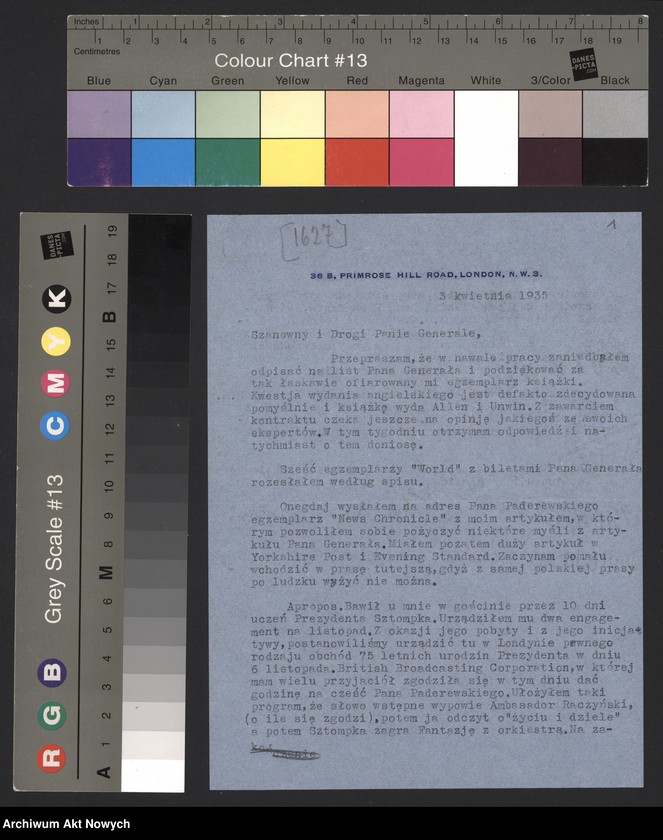 image.from.unit.number "Bauer-Czarnomski, dziennikarz.  Projekty wydania książki Władysława Sikorskiego "Przyszła wojna" w języku angielskim oraz zorganizowanie audycji w BBC z okazji jubileuszu I.J. Paderewskiego."