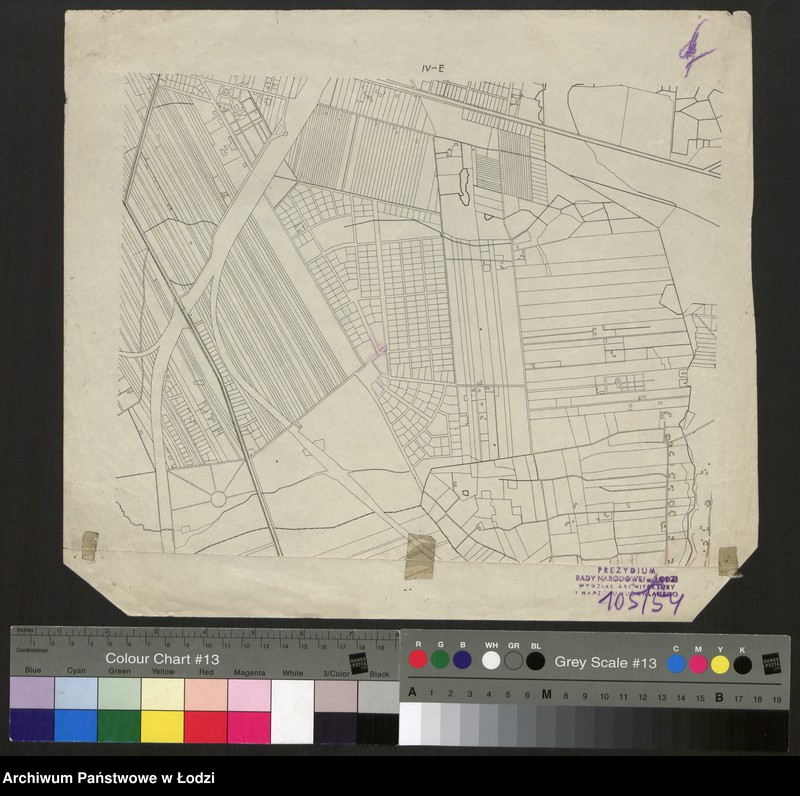 Obraz 1 z jednostki "Zmniejszenia fotograficzne planu miasta Łodzi i okolic 1:5000. Sekcja IV E"