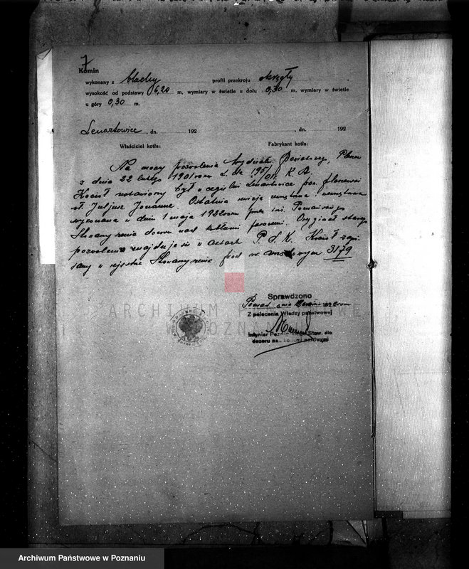 Obraz 11 z jednostki "Młyn parowy Fr. Balcera w Kucharkach pow. jarociński nr woj. kotła 1433"