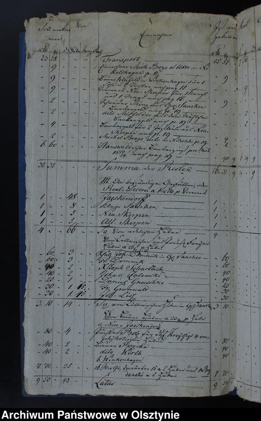 image.from.unit.number "Jahr Rechnung aller Einnahme und Ausgabe der Jäskendorffschen Kirche"