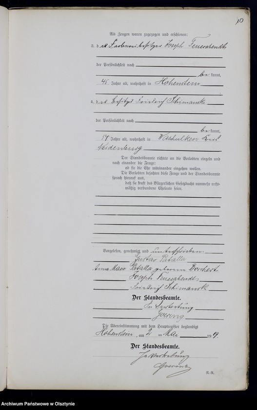 image.from.unit.number "Heirats-Neben-Register Nr 1 - 19"