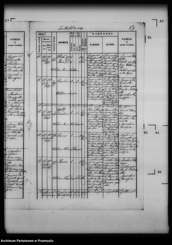 Obraz 17 z jednostki "[Kopie ksiąg metrykalnych parafii Uniatycze (dekanat Drohobycz)]"