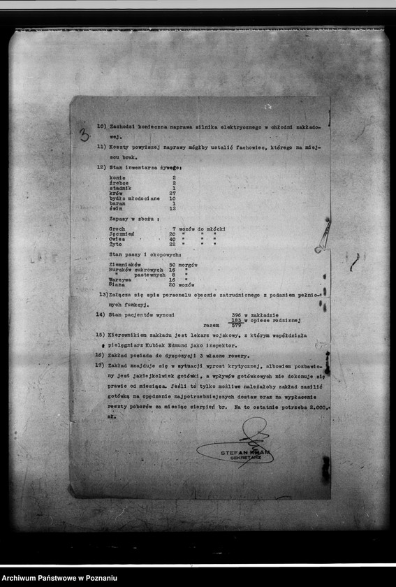 Obraz 7 z jednostki "Akten betreffend Landesheilanstalt Kosten [Protokoły lustracji i zestawienia finansowe]."