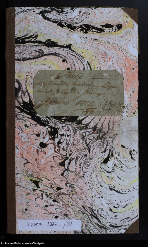 image.from.unit.number "Duplicat. Akta Małzenstw, Urodzenia, Zapowiedzi, Zeyscia Gminy Janów 1818/19-ty"