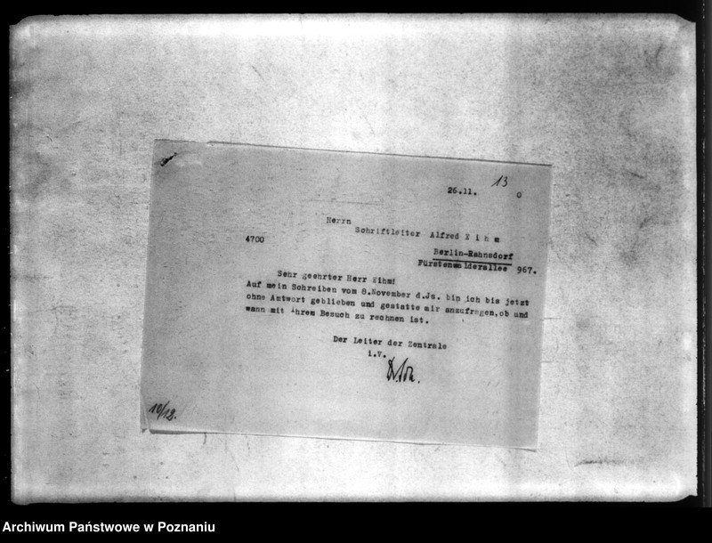 Obraz 17 z jednostki "Korespondencja w sprawie przewożenia zwłok Niemców, którzy zginęli w 1939 roku oraz w sprawie samochodu i w sprawie wynagrodzenia szoferów za pracę"