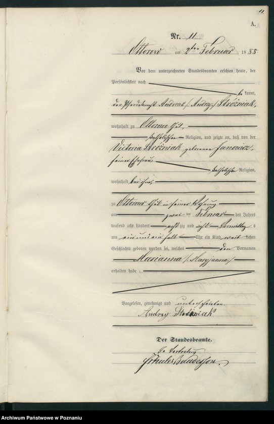 Obraz 14 z jednostki "Księga urodzeń"