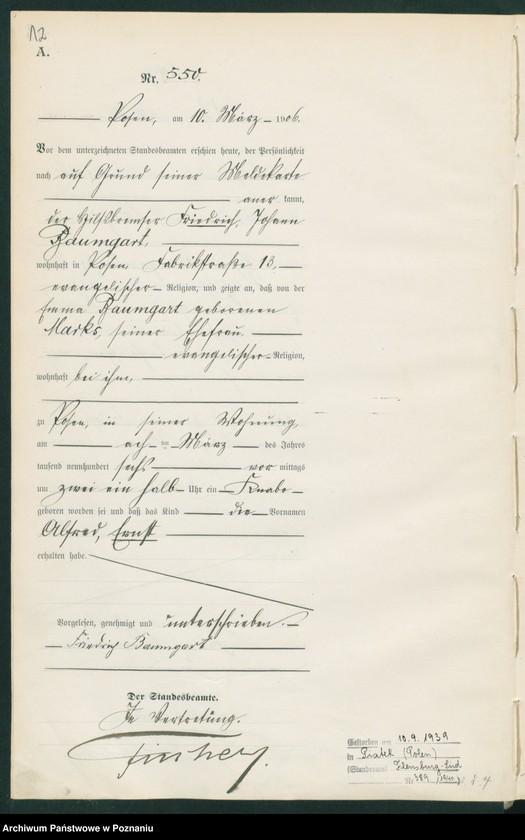 Obraz 14 z jednostki "Księga miejscowa urodzeń tom II"