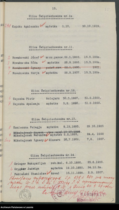 Obraz 18 z jednostki "[Obwód VII - głosuje w Katolickiej Powszechnej Szkole Żeńskiej /listy wyborców/]"