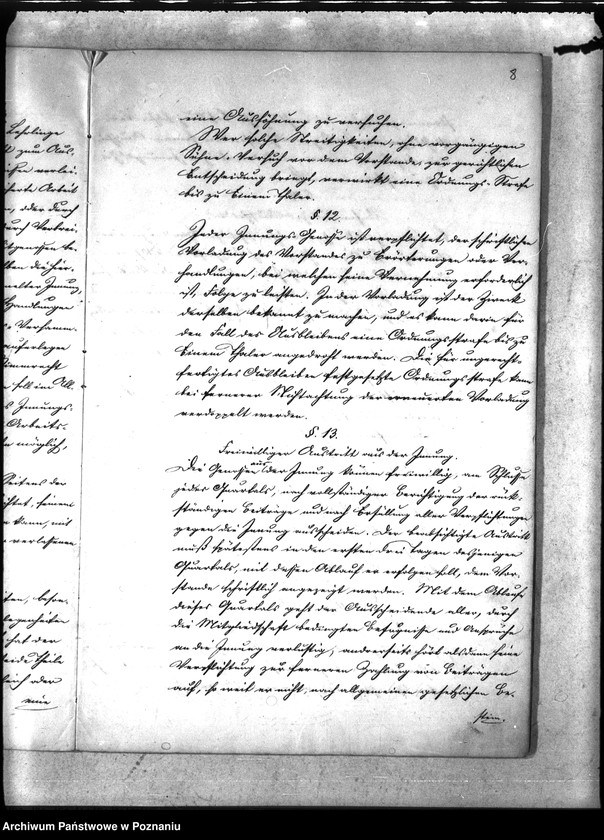 Obraz 12 z jednostki "Statut der Zimmer-Schiffbauer-Mühlenbauer- und Brunnenmacher-Innung zu Posen"