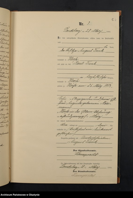 image.from.unit.number "Sterbe-Neben-Register Nr 1 - 25"