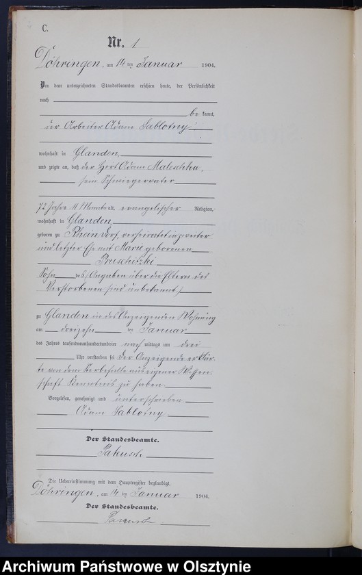 image.from.unit.number "Sterbe-Neben-Register Nr 1 - 28"