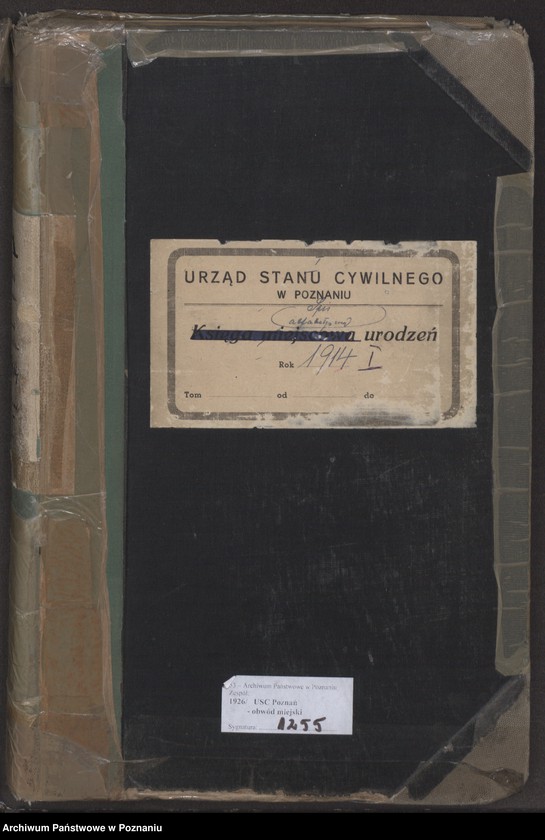 Obraz 2 z jednostki "Spis alfabetyczny urodzeń za 1914"