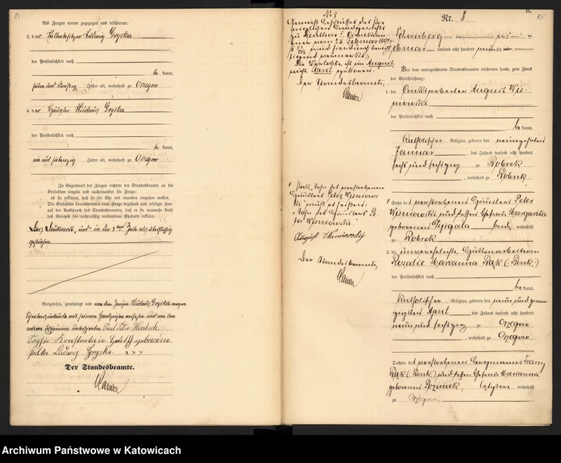 image.from.unit.number "Księga Małżeństw [ Heiraths-Haupt-Register ] nr 1 - 70"