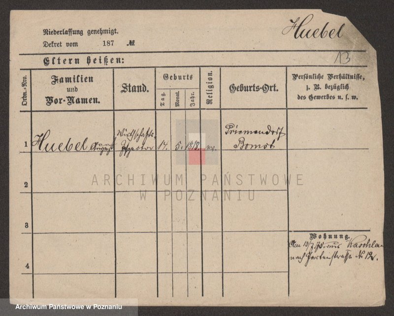 Obraz 13 z jednostki "Hibel (Hü) - Hilczyński"