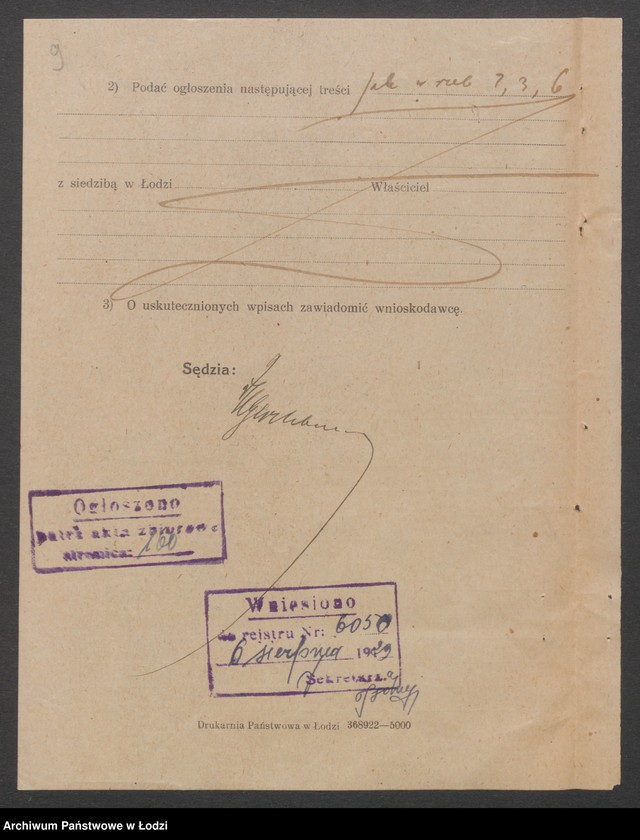 Obraz 11 z jednostki "H. i M. Prowizer i I. Kronheim – sprzedaż naczyń kuchennych"