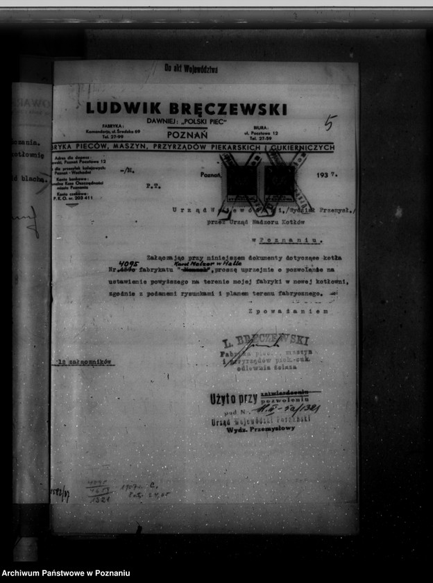 image.from.unit.number "Fabryka marmelady L. Bręczewskiego Poznań - Komandoria nr woj. porz. 1321"