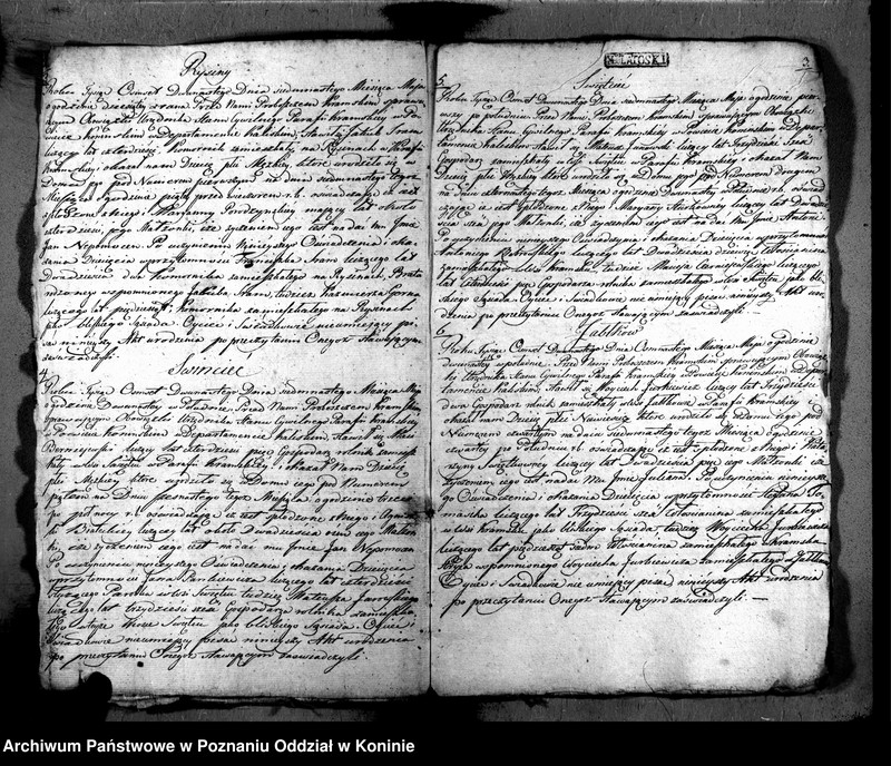 Obraz z jednostki "Akta urodzonych"