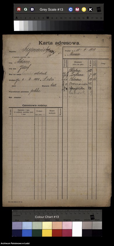 Obraz 3 z jednostki "[Spis ludności Łodzi] Szymański-Szymczacka"