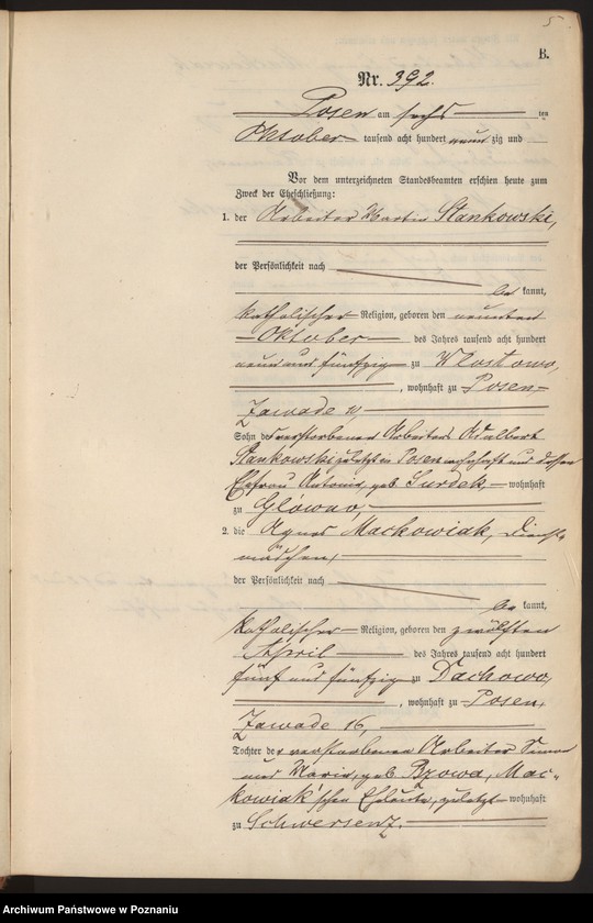 Obraz 8 z jednostki "Księga małżeństw t. III"