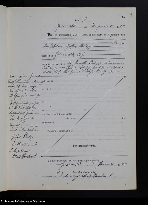 image.from.unit.number "Sterbe-Neben-Register Nr 1-43"