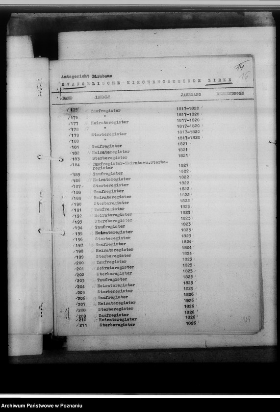 Obraz 20 z jednostki "Schriftwechsel mit den Amtsgerichten [korespondencja w sprawie ksiąg kościelnych, nazwy powiatów od A - L]"