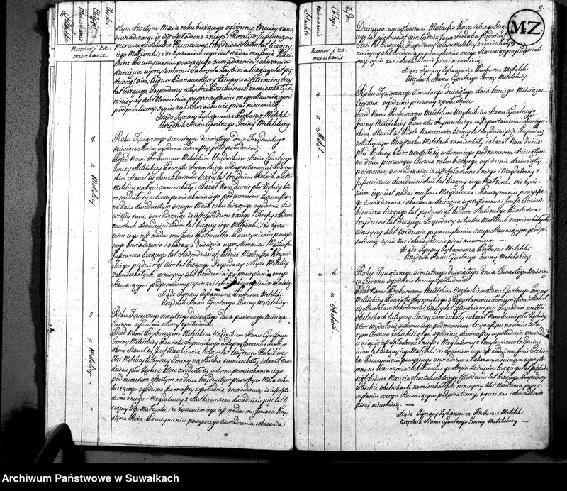 image.from.unit.number "Akta Urodzenia Urzędnika Stanu Cywilnego Gminy Metelskiey Powiatu Seyneńskiego Departamentu Łomżyńskiego od 1-go Maia Tysiąc osiemnastego dziesiątego Roku aż do 1-go Stycznia Roku Tysiąc osimset dwunastego"