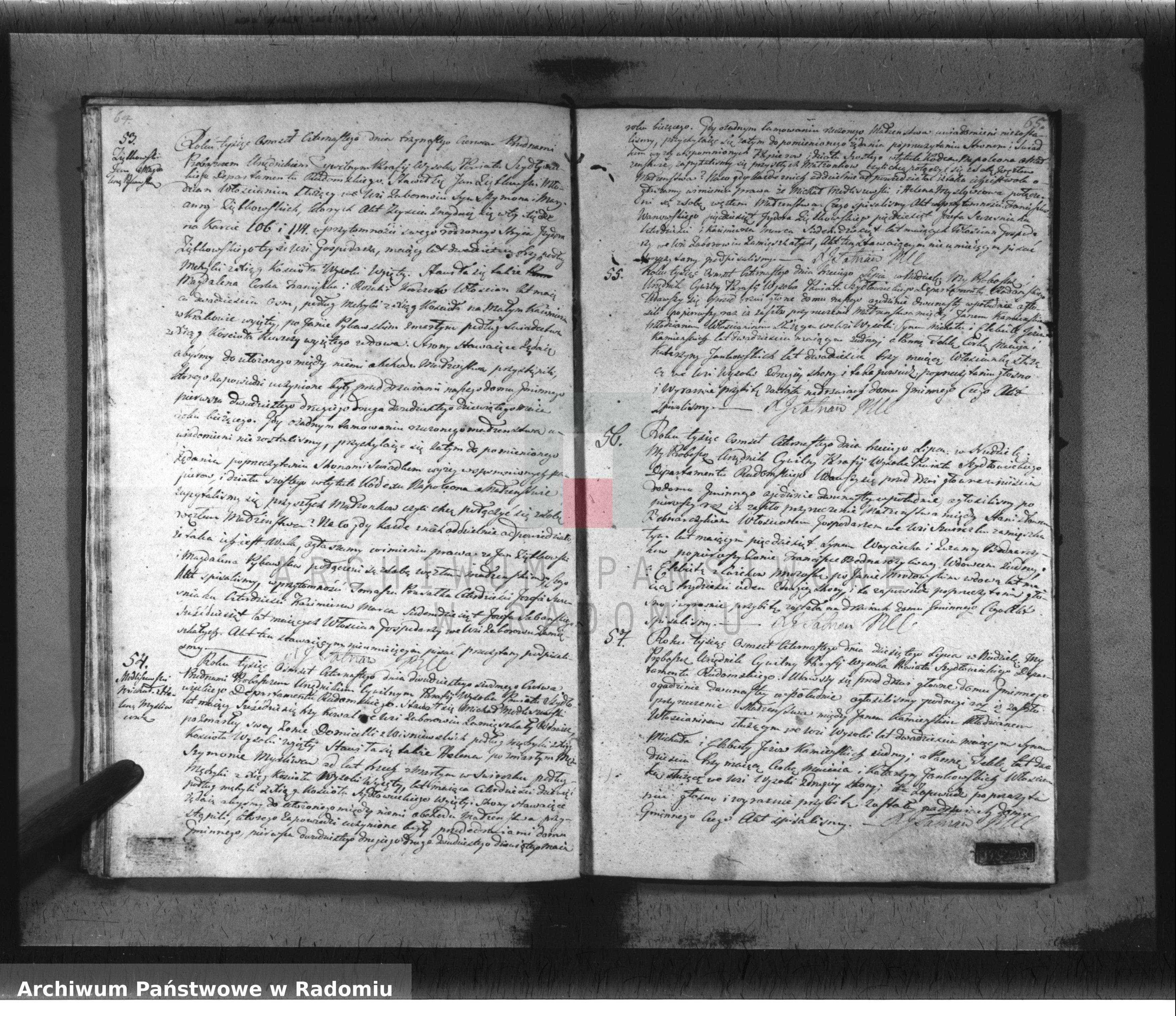 Skan z jednostki: Akta Cywilne z Roku 1814 Parafii Wysoka