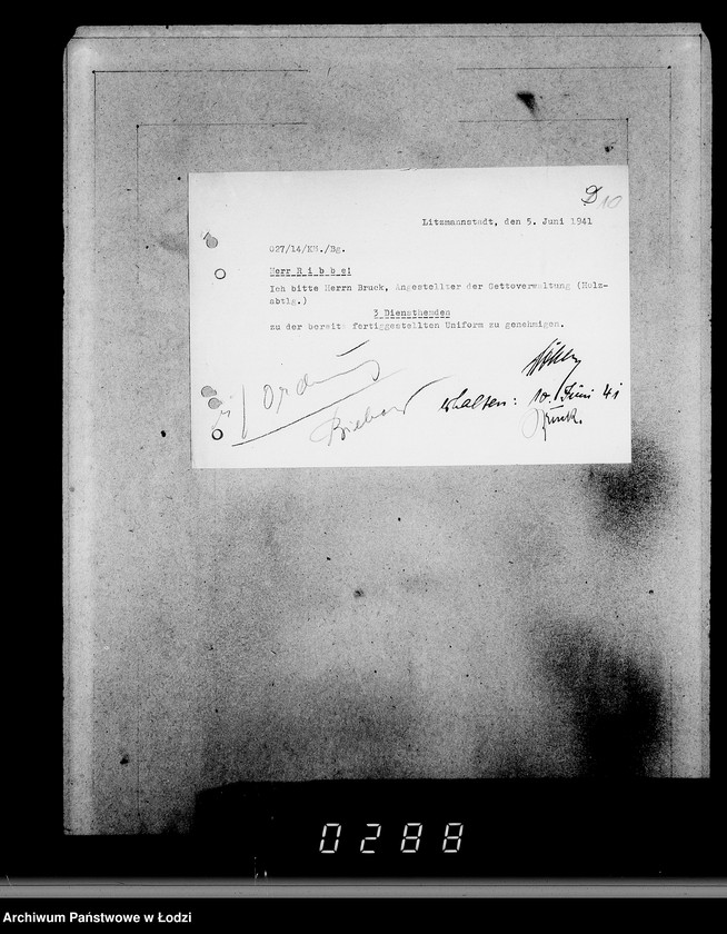 Obraz 14 z jednostki "Ausgeschiedene Dienstuniformen"