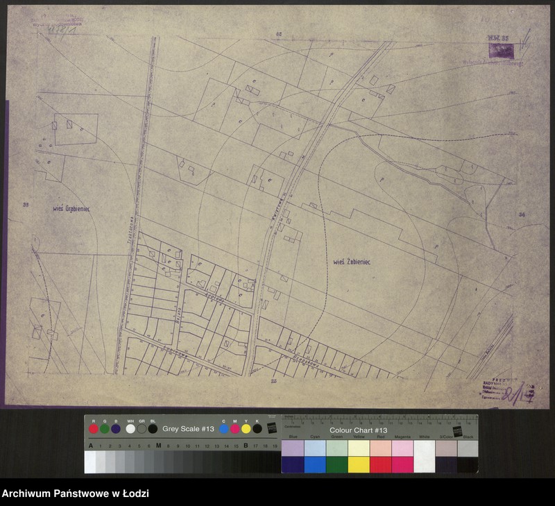 Obraz 1 z jednostki "Plan m. Łodzi 1:2000, odbitka. Sekcja NW35"