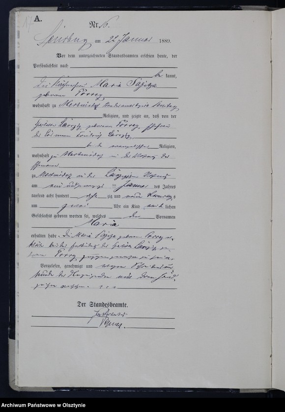 image.from.unit.number "Geburts-Haupt-Register Nr 1 - 266"