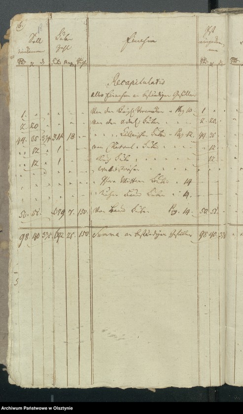image.from.unit.number "Jahres Kirchen Rechnung der Reinschen Kirche aller Einnahme und Ausgabe"