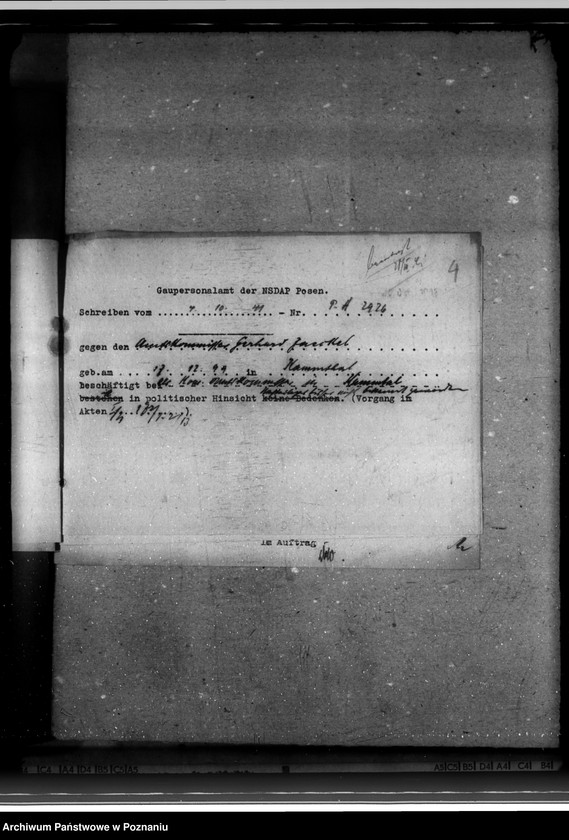 Obraz 8 z jednostki "Politische Beurteilungen der Angestellten"