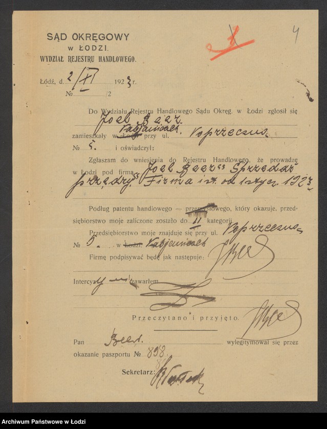 Obraz 6 z jednostki "Joel Beer- sprzedaż przędzy"