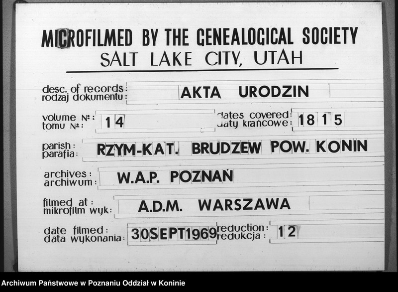 Obraz 1 z jednostki "Akta urodzeń"