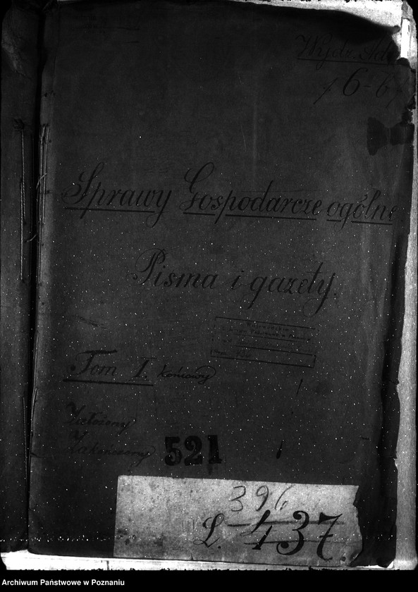 Obraz 5 z jednostki "Sprawy gospodarcze-ogólne Pisma i gazety"