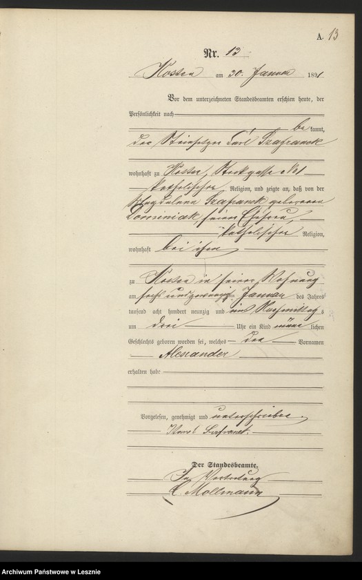 Obraz 16 z jednostki "[Księga urodzeń - miasto]"