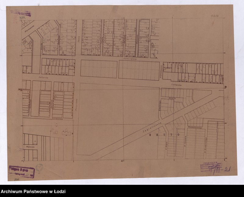 Obraz 2 z jednostki "Plan m. Łodzi 1:2000. Sekcja NO51"