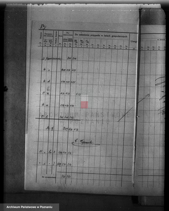 Obraz 17 z jednostki "Plan urządzenia gospodarstwa leśnego dla lasu majętności Zbąszyn-Perzyny powiat nowotomyski 1929-1939"