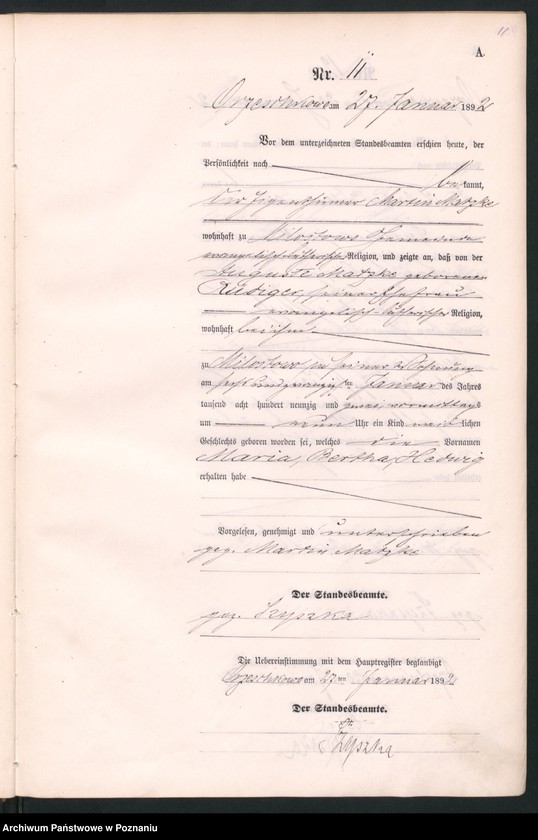 Obraz 14 z jednostki "Księga urodzeń"