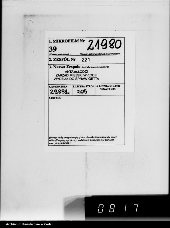 Obraz 2 z jednostki "Kripo.Unterlagen 1-199 [Kartoteka skonfiskowanego majątku ruchomego u Żydów]"