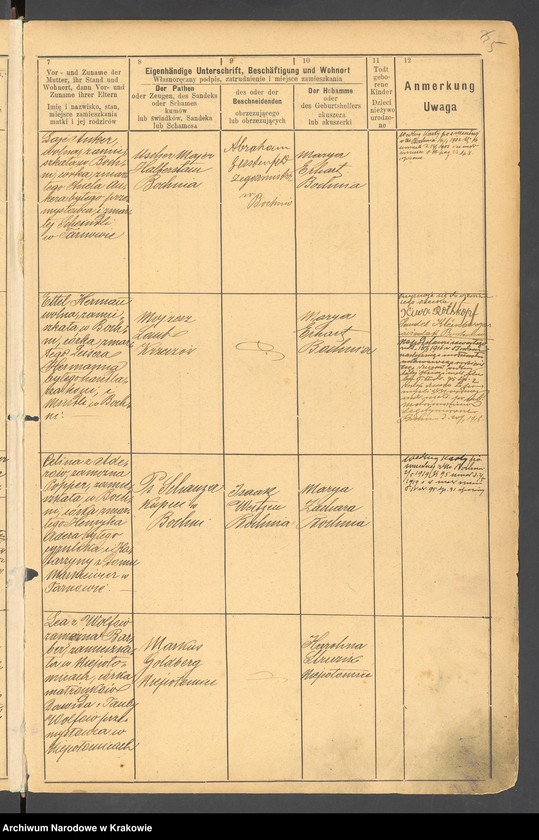 image.from.unit.number "Księga aktów urodzeń"
